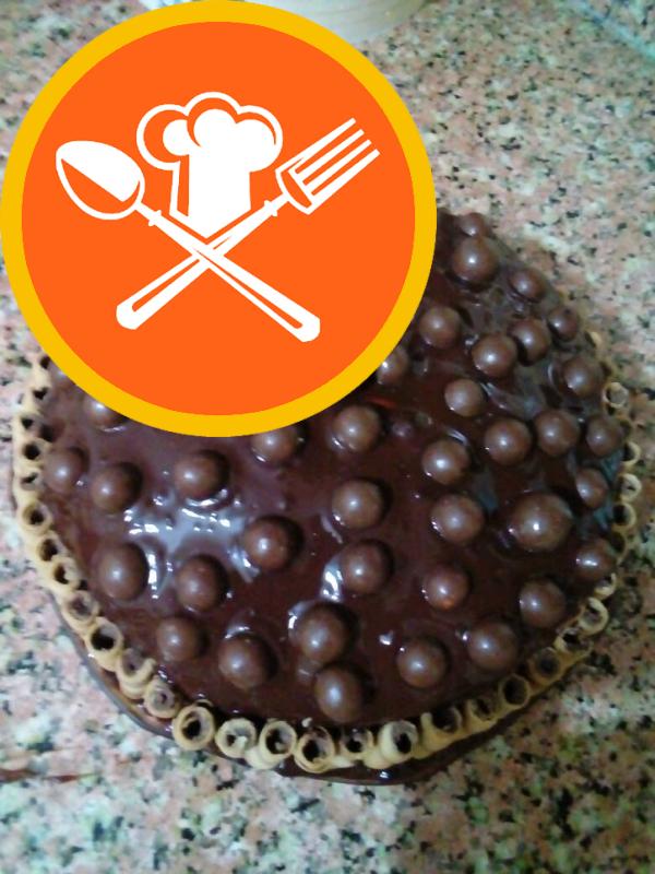 Κέικ σοκολάτας με πουτίγκα βανίλιας